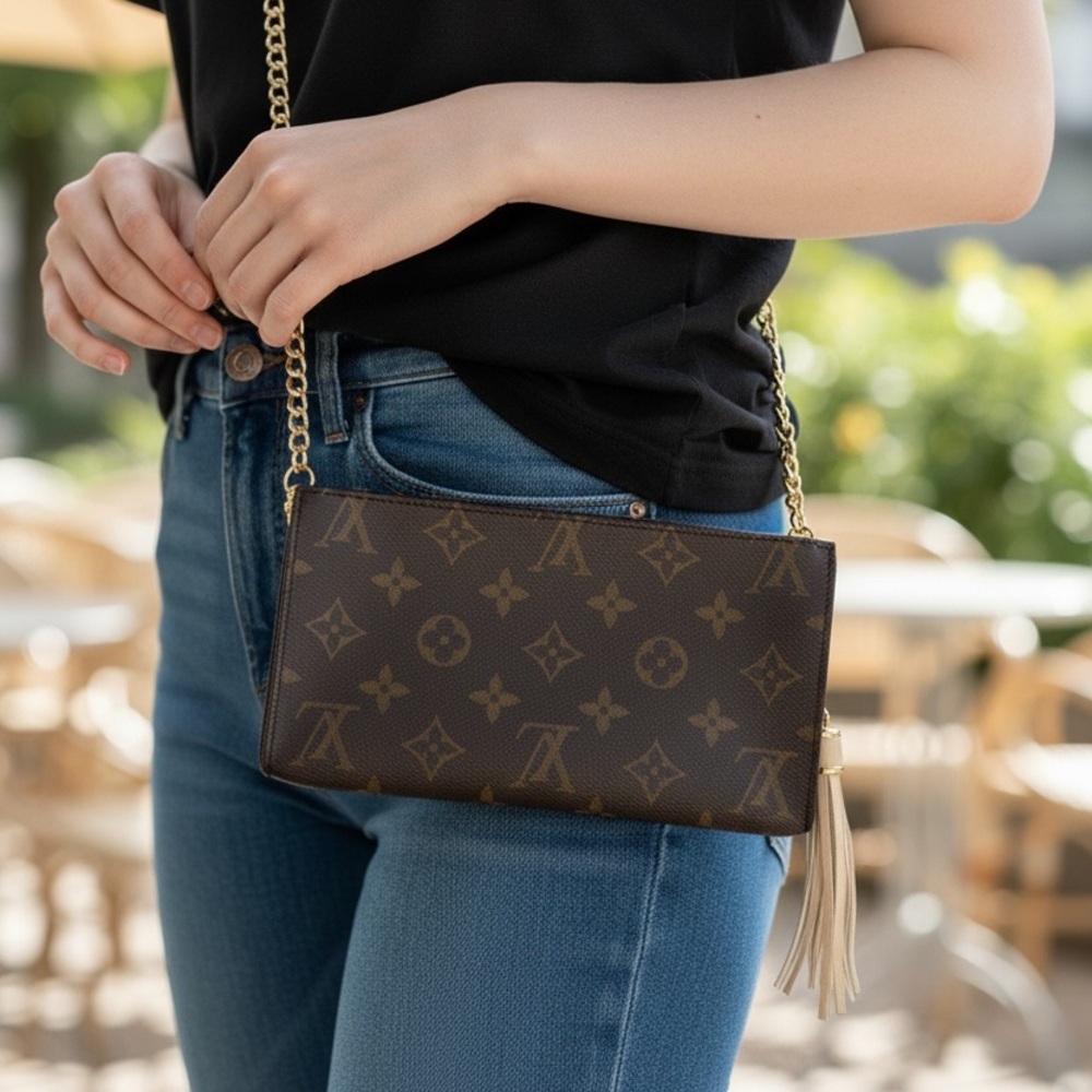 Louis Vuitton Monogram Bucket GM Pouch, COA